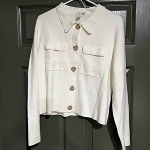 Joie White Cardigan NWOT